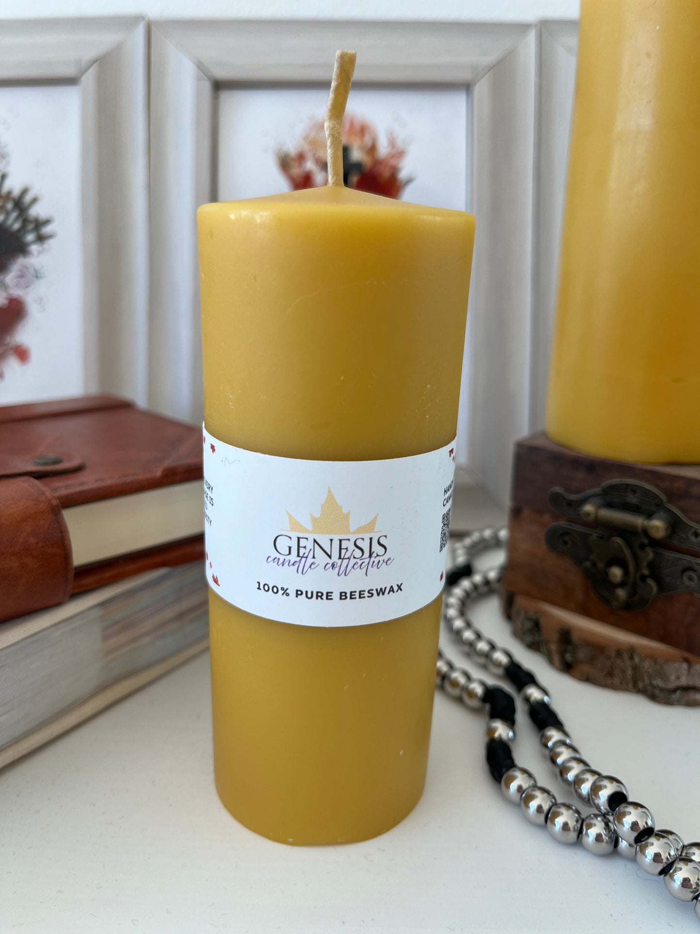 Beeswax Pillar- Medium